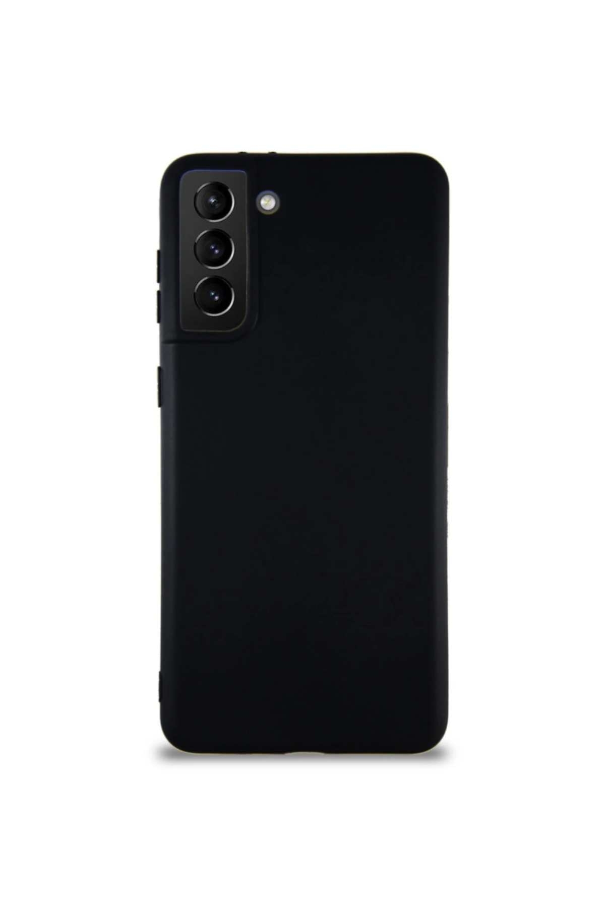 Samsung Galaxy S21 Plus Soft Premier Renkli Silikon Kapak - Siyah