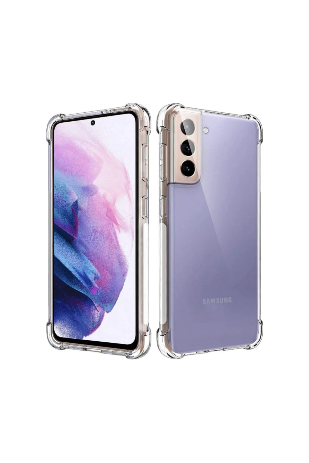 Samsung Galaxy S21 Plus Kapak Şeffaf Airbag Antishock Köşe Korumalı Silikon Kılıf