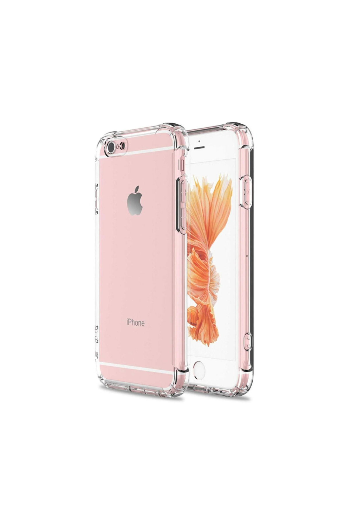 Apple iPhone 6s Plus Kapak Şeffaf Airbag Antishock Köşe Korumalı Silikon Kılıf