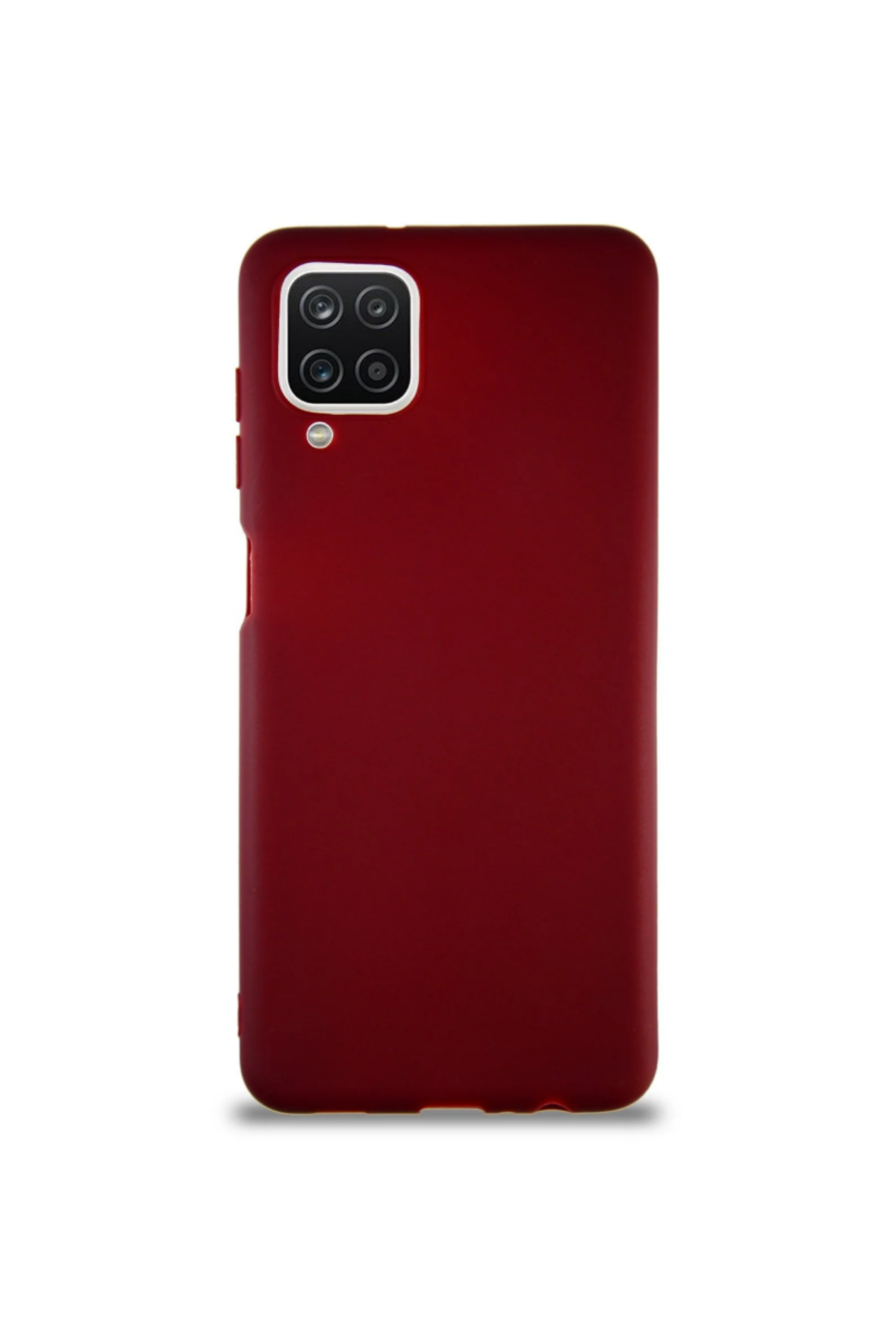 Samsung Galaxy M12 Soft Premier Renkli Silikon Kapak - Mürdüm