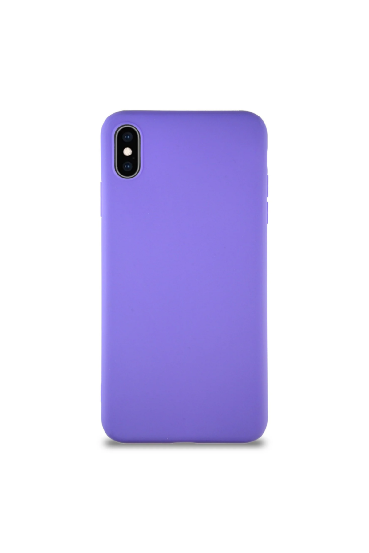 Apple iPhone XS Soft Premier Renkli Silikon Kapak - Mor