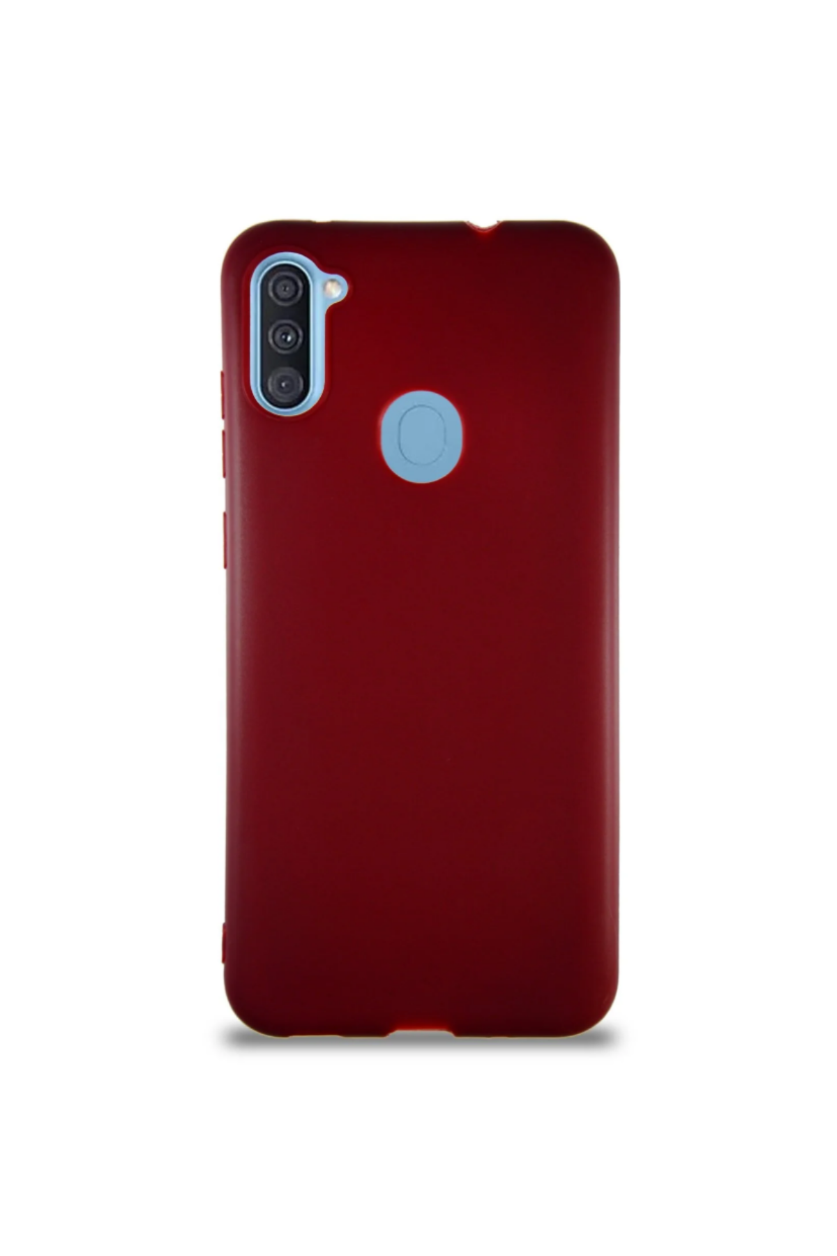 Samsung Galaxy M11 Soft Premier Renkli Silikon Kapak - Mürdüm