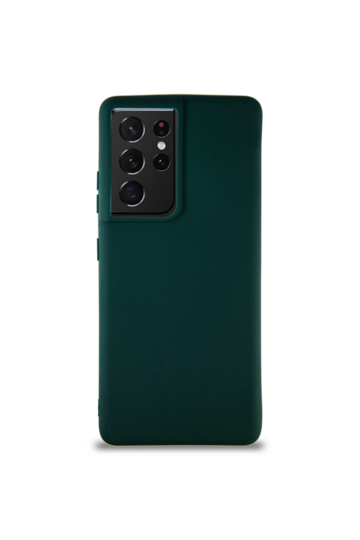 Samsung Galaxy S21 Ultra Soft Premier Renkli Silikon Kapak - Yeşil