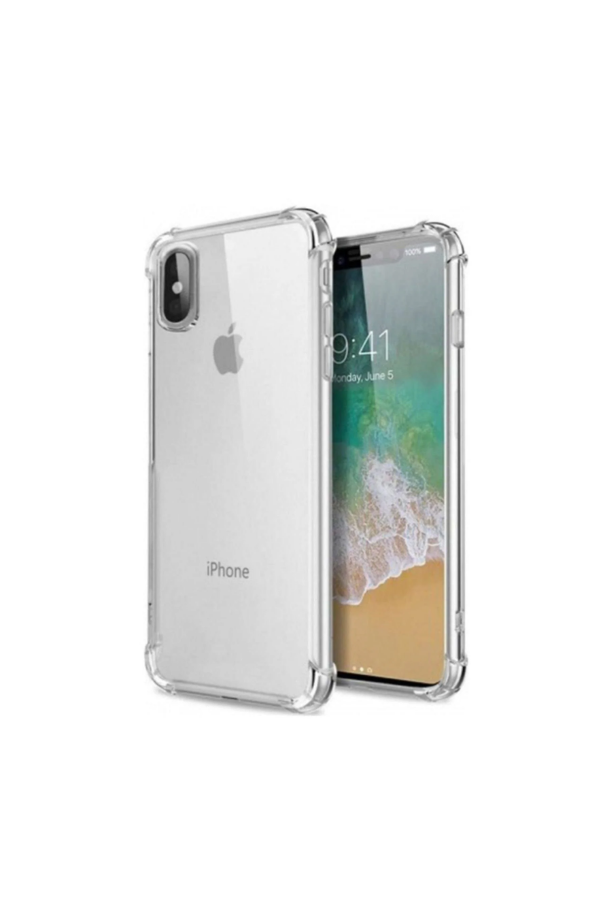 Apple iPhone Xs Kapak Şeffaf Airbag Antishock Köşe Korumalı Silikon Kılıf
