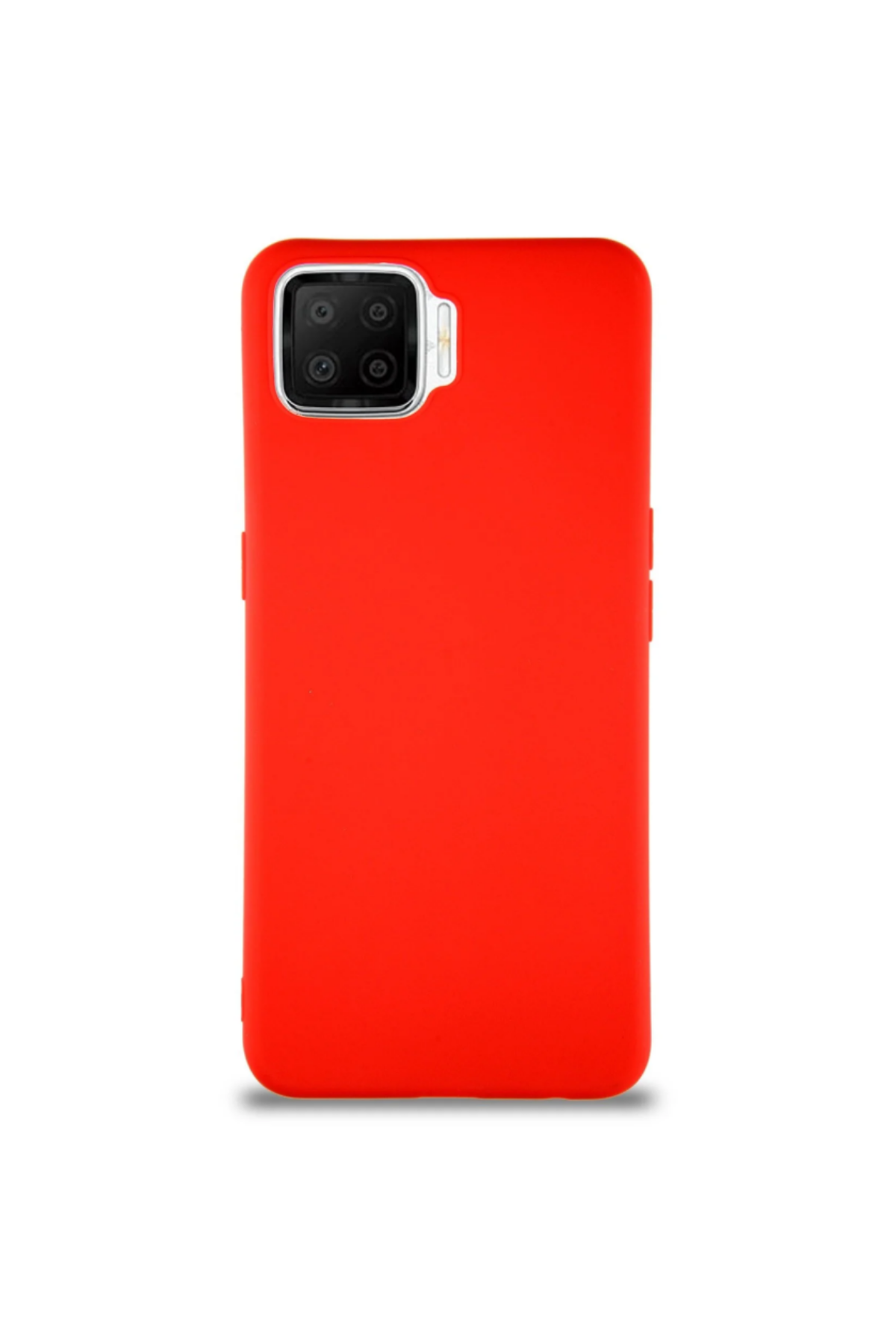Oppo A73 Soft Premier Renkli Silikon Kapak - Kırmızı