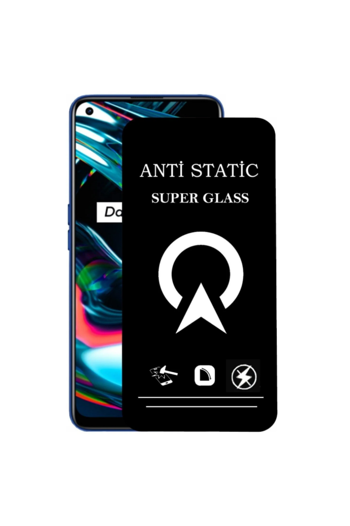 Realme 7 Pro Tam Kaplayan Anti Statik Çizilmez Safir Ekran Koruyucu Cam