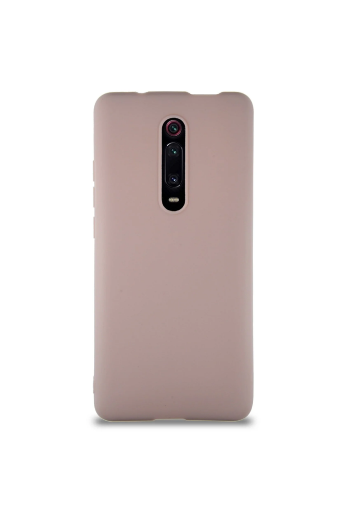 Xiaomi Mi 9T Soft Premier Renkli Silikon Kapak - Pudra