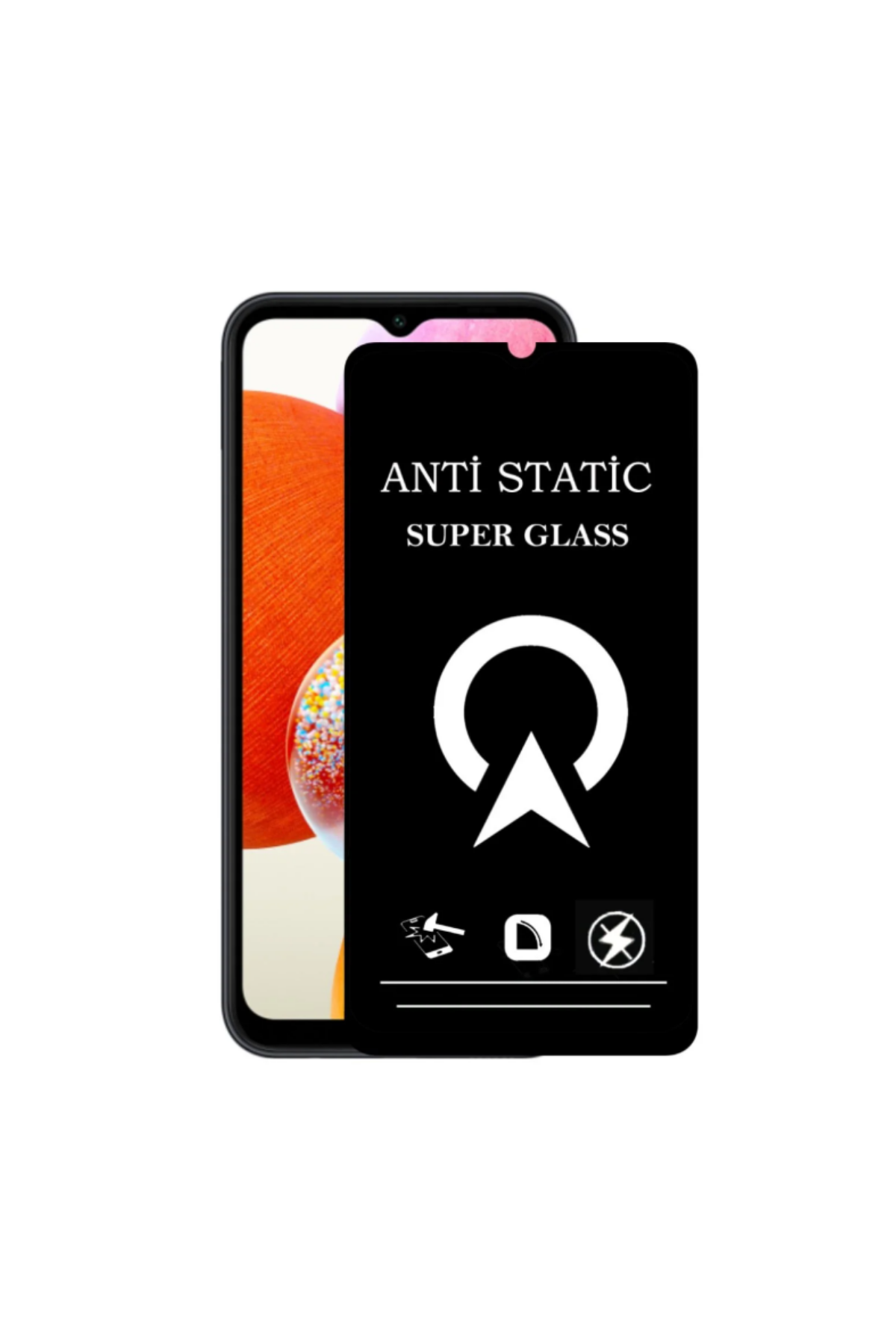 Samsung Galaxy A14 Tam Kaplayan Anti Statik Çizilmez Safir Ekran Koruyucu Cam