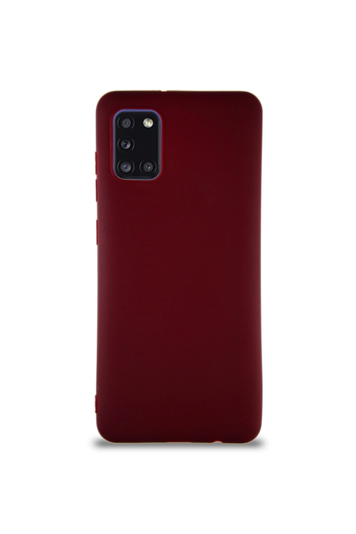 Samsung Galaxy A51 Soft Premier Renkli Silikon Kapak - Mürdüm