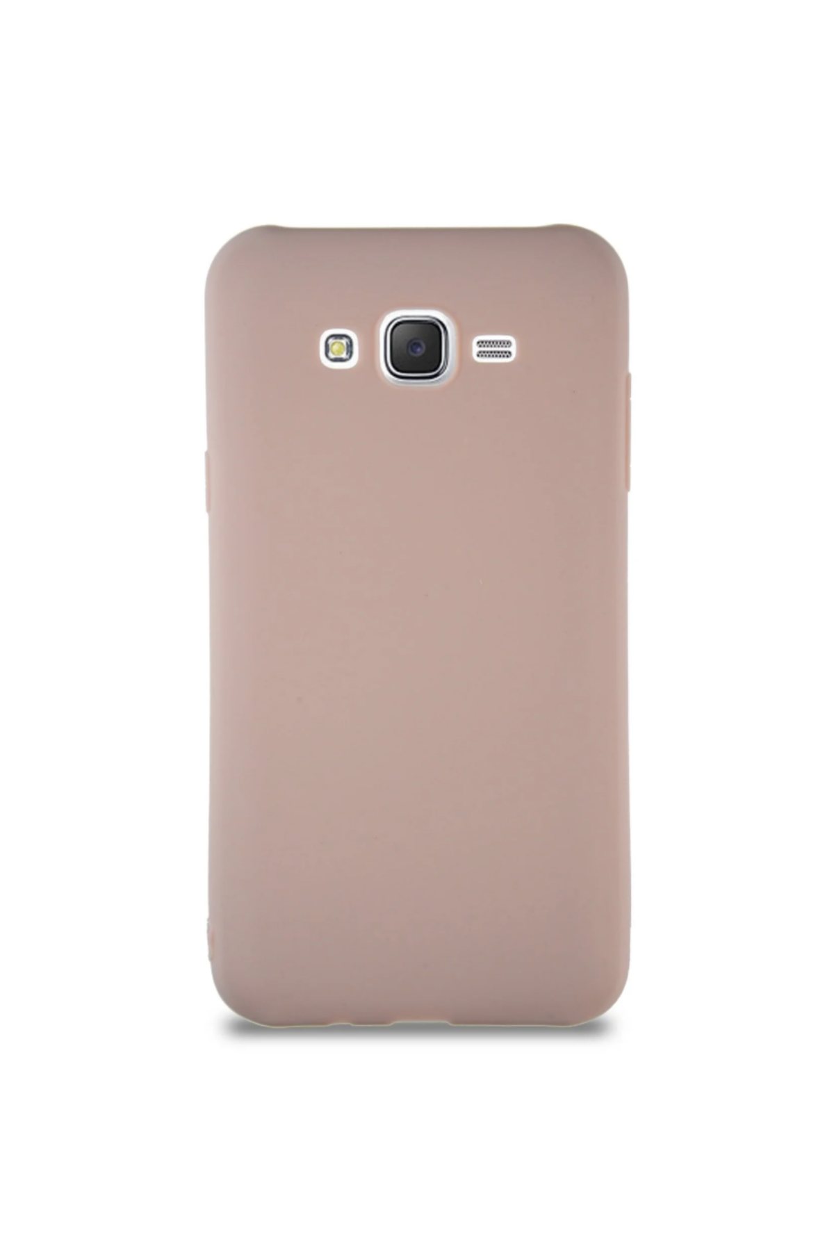 Samsung Galaxy J7 Core Soft Premier Renkli Silikon Kapak - Pudra