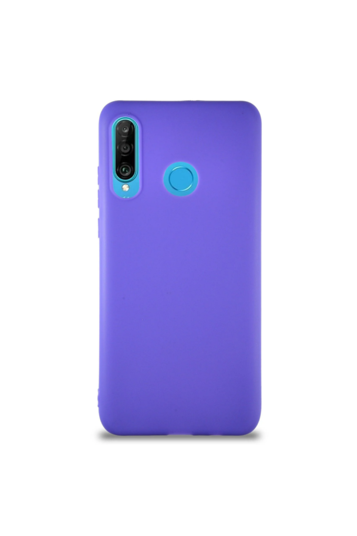 Huawei P30 Lite Soft Premier Renkli Silikon Kapak - Mor