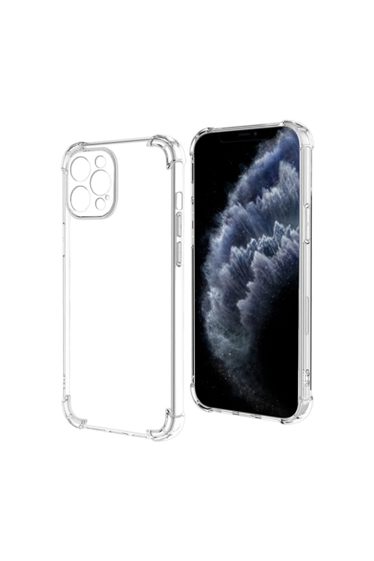Apple iPhone 11 Pro Kapak Kamera Korumalı Şeffaf Airbag Antishock Silikon Kılıf Şeffaf