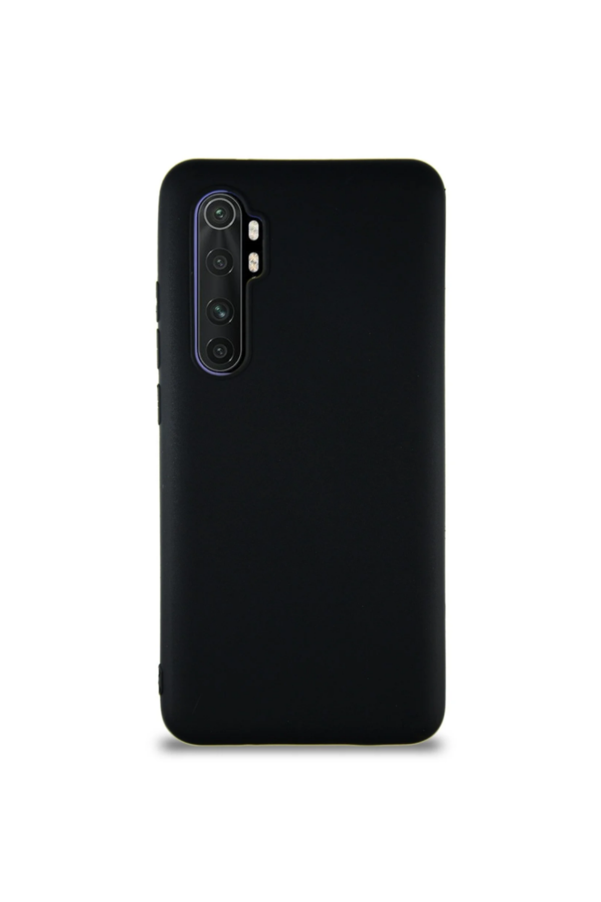 Xiaomi Mi Note 10 Lite Soft Premier Renkli Silikon Kapak - Siyah