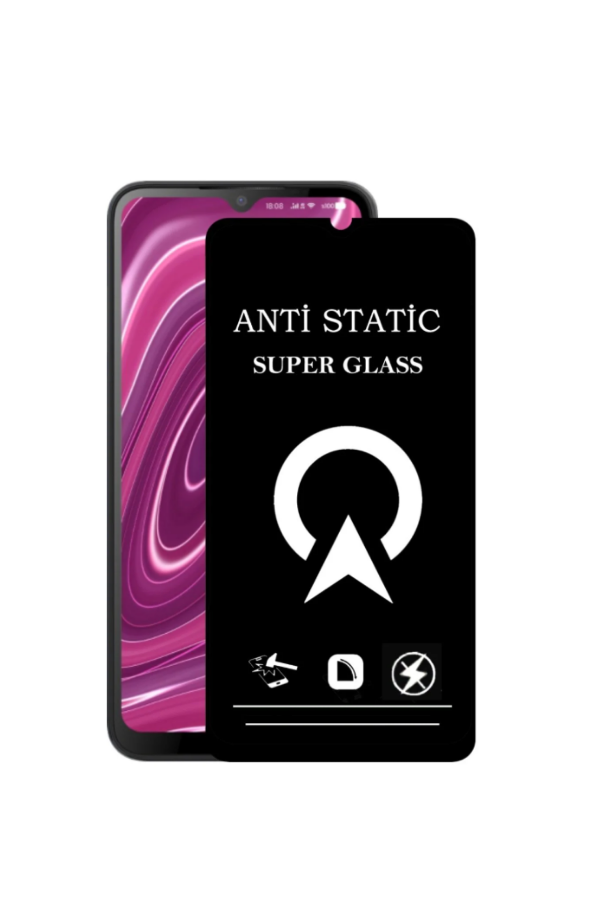 Reeder P13 Blue Plus 2022 ile Uyumlu Tam Kaplayan Anti Statik Çizilmez Safir Ekran Koruyucu Cam