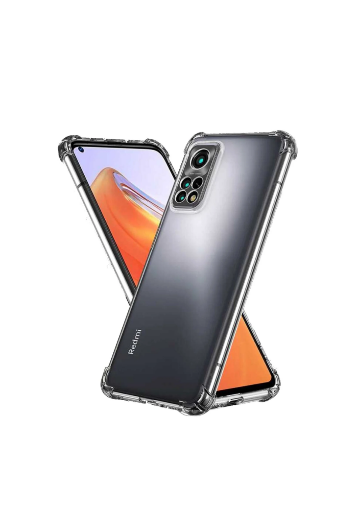 Xiaomi Redmi Note 11S Global Kapak Kamera Korumalı Şeffaf Antishock Köşe Korumalı Silikon Kılıf