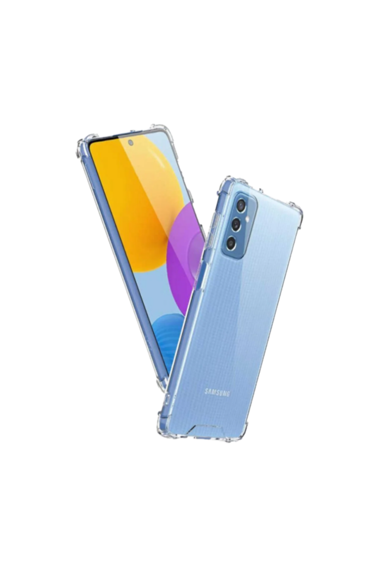 Samsung Galaxy M52 Kapak Şeffaf Airbag Antishock Köşe Korumalı Silikon Kılıf