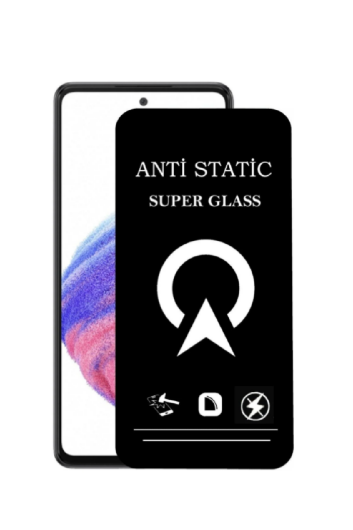 Samsung Galaxy A53 Tam Kaplayan Anti Statik Çizilmez Safir Ekran Koruyucu Cam