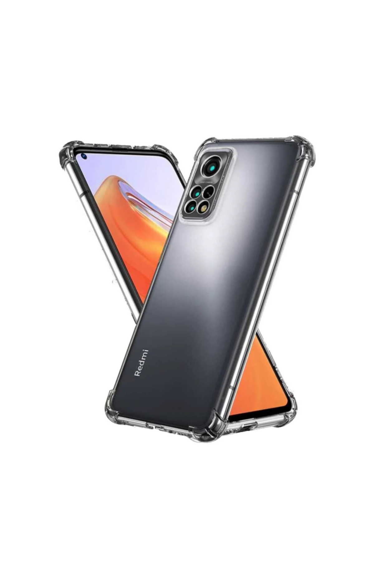 Xiaomi Redmi Note 11 Global Kapak Kamera Korumalı Şeffaf Antishock Köşe Korumalı Silikon Kılıf