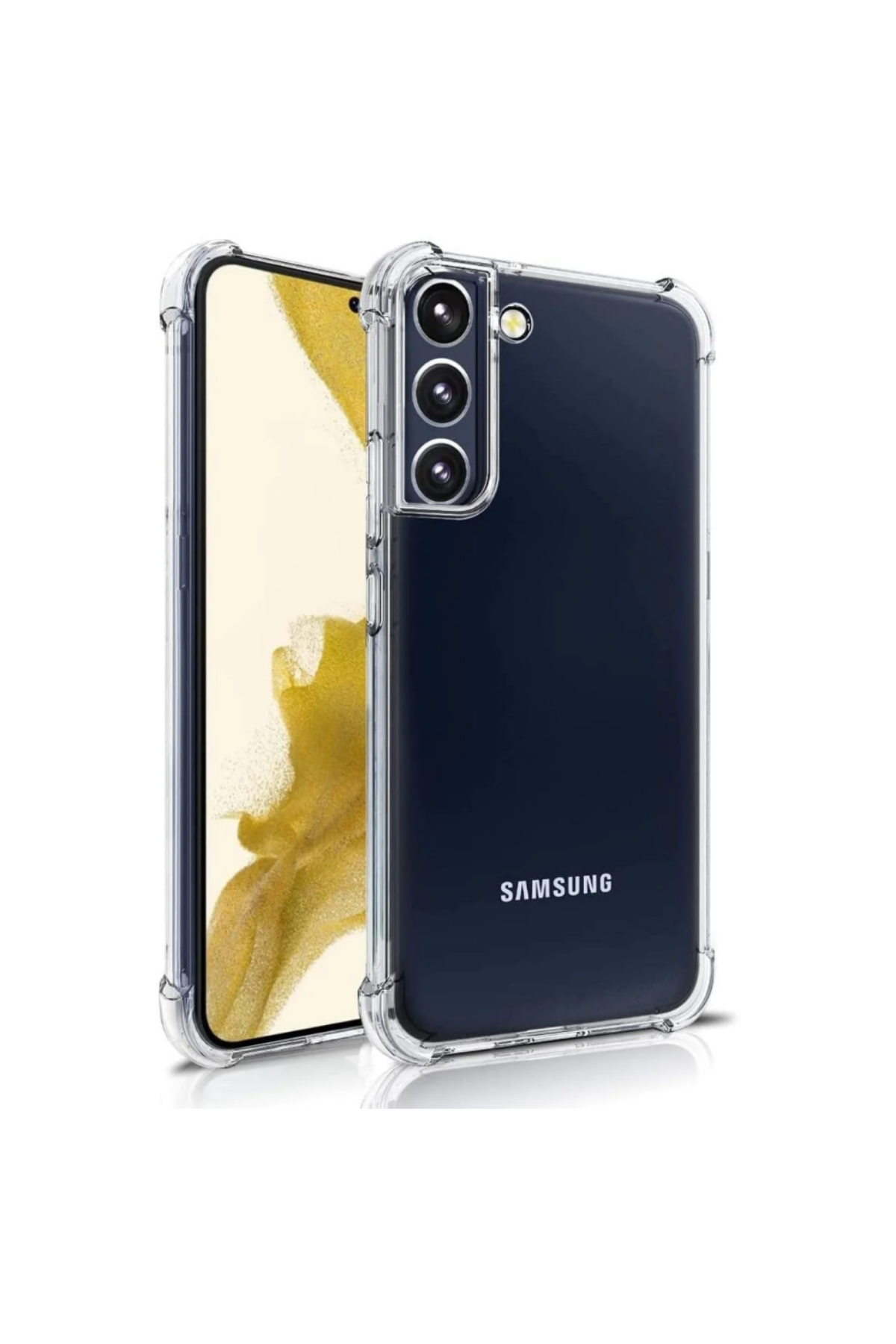 Samsung Galaxy S22 Kapak Köşe Korumalı AirBag Antishock Şeffaf Silikon Kılıf