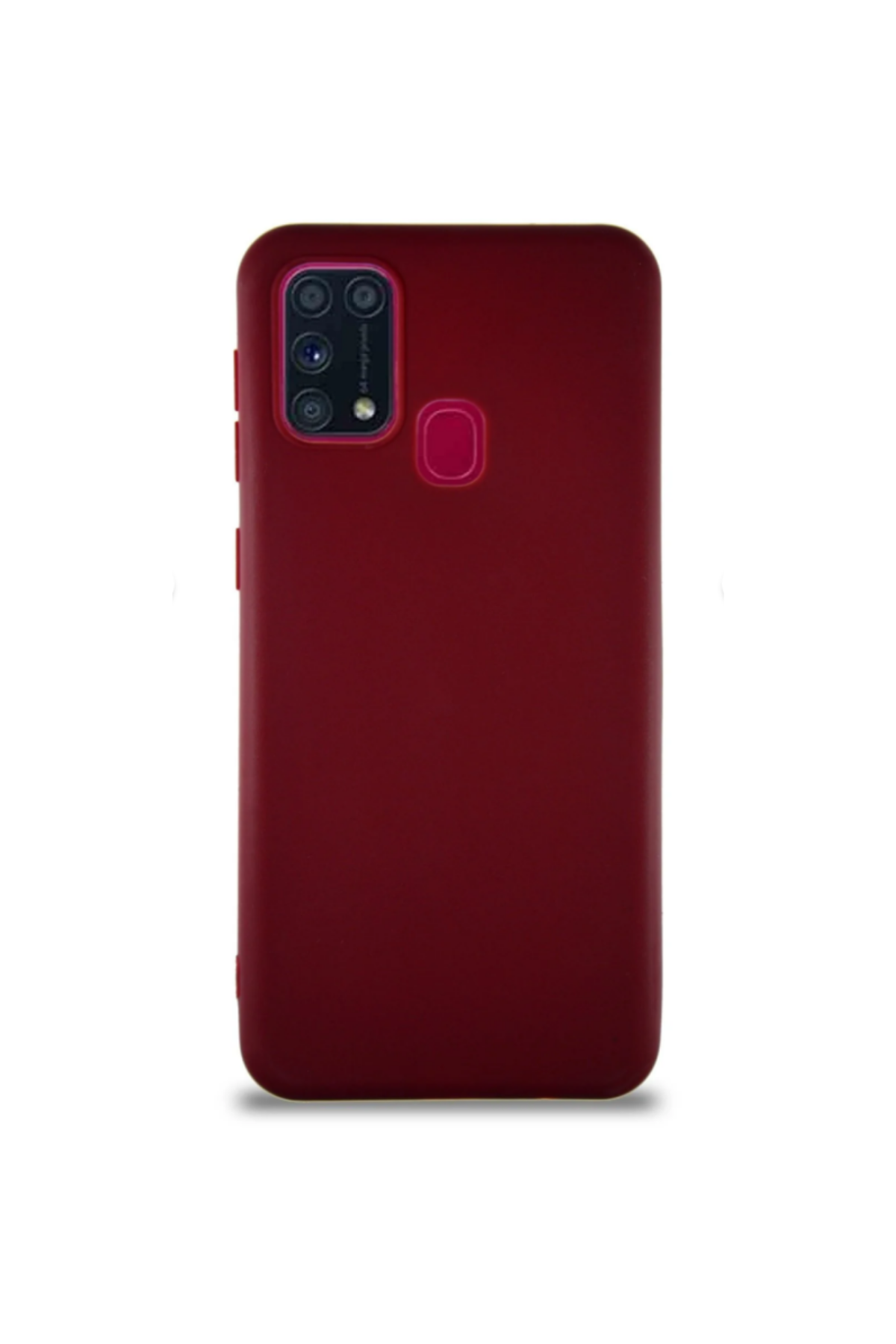 Samsung Galaxy M31 Soft Premier Renkli Silikon Kapak - Mürdüm