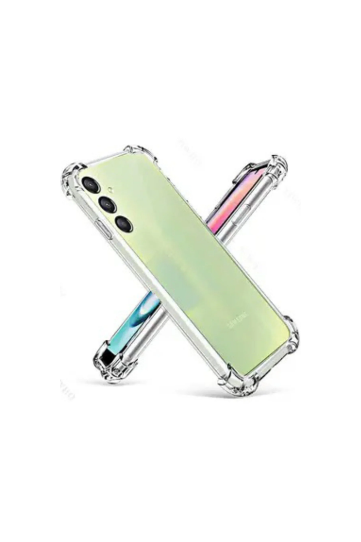 Samsung Galaxy A24 Kapak Kamera Korumalı Airbag Antishock Köşe Korumalı Şeffaf Silikon Kılıf