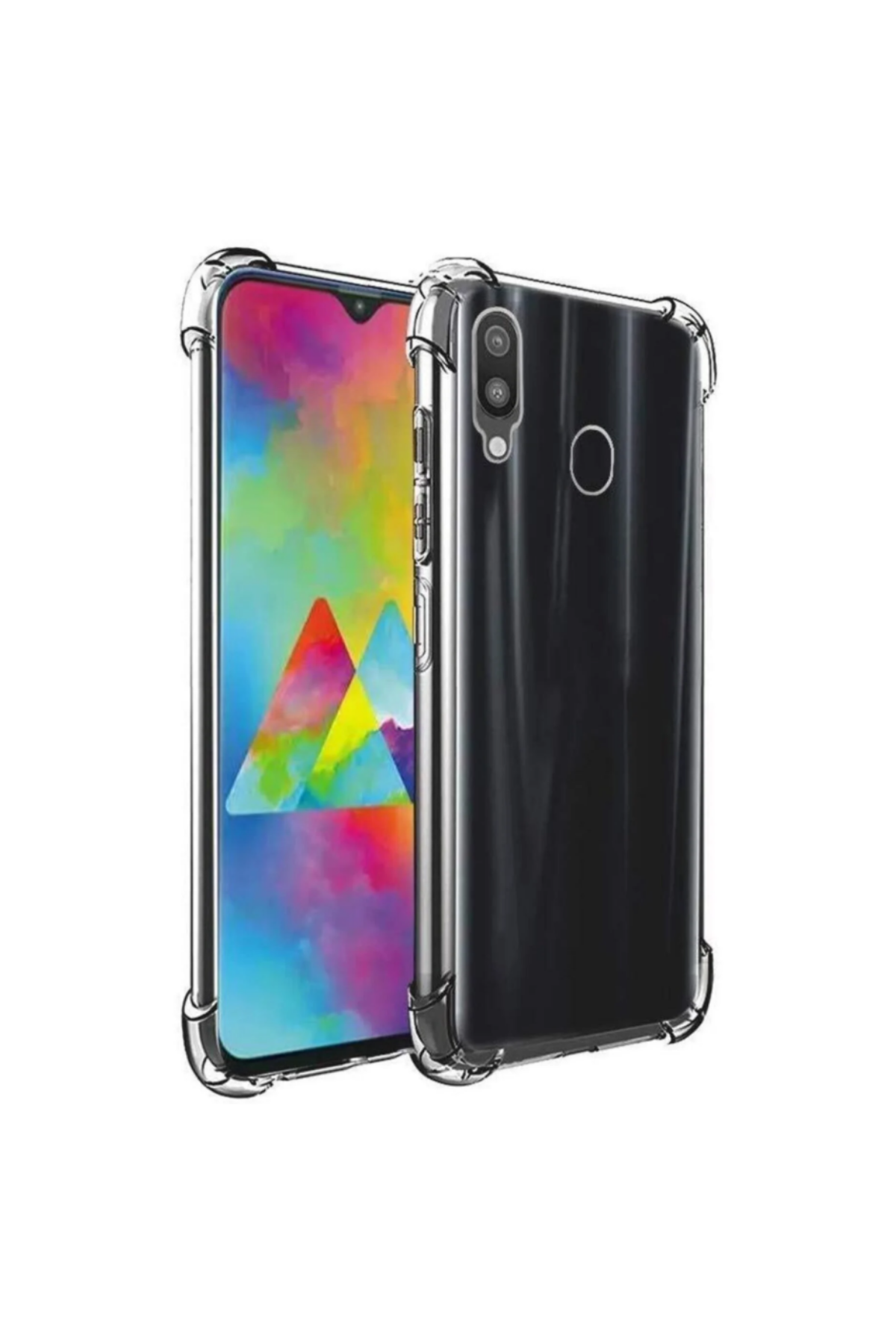 Samsung Galaxy M10S Şeffaf Airbag Antishock Köşe Korumalı Silikon Kılıf