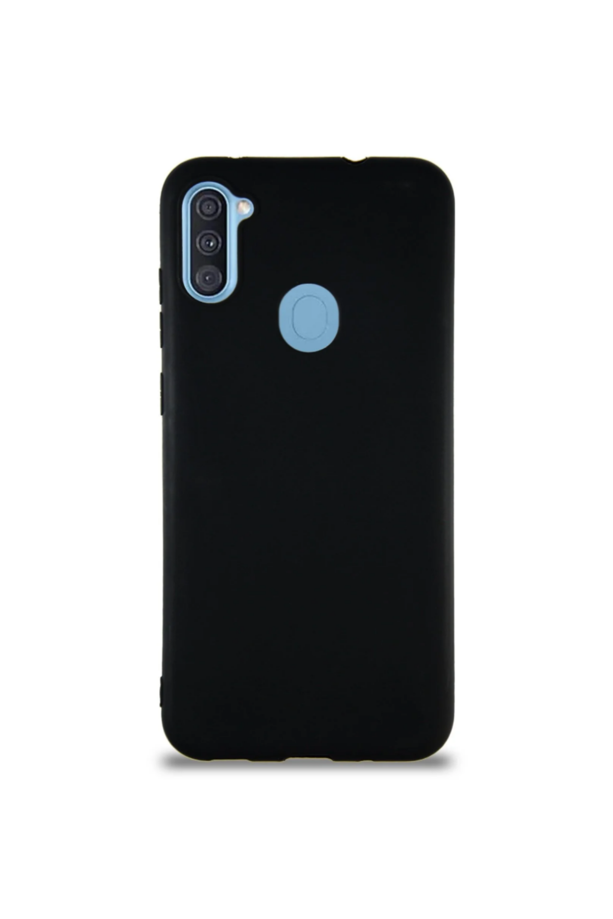 Samsung Galaxy M11 Soft Premier Renkli Silikon Kapak - Siyah