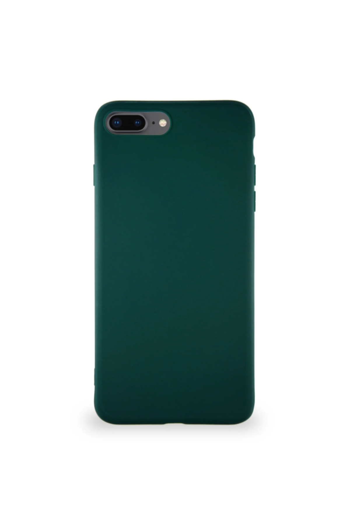 Apple iPhone 8 Plus Soft Premier Renkli Silikon Kapak - Yeşil