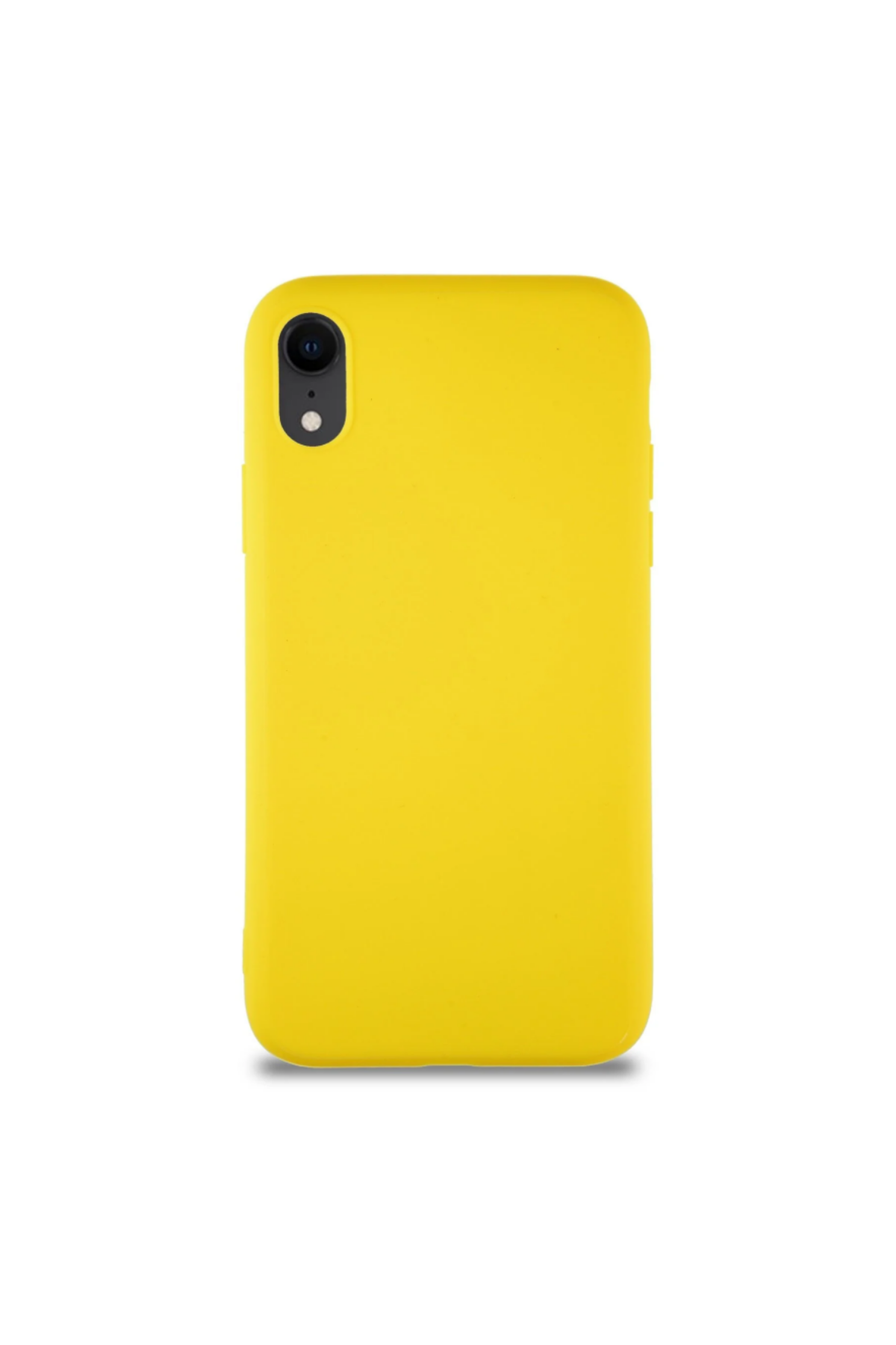 Apple iPhone XR Soft Premier Renkli Silikon Kapak - Sarı