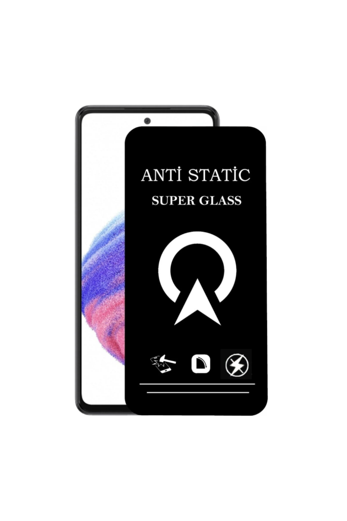 Samsung Galaxy A53 Tam Kaplayan Anti Statik Çizilmez Safir Ekran Koruyucu Cam