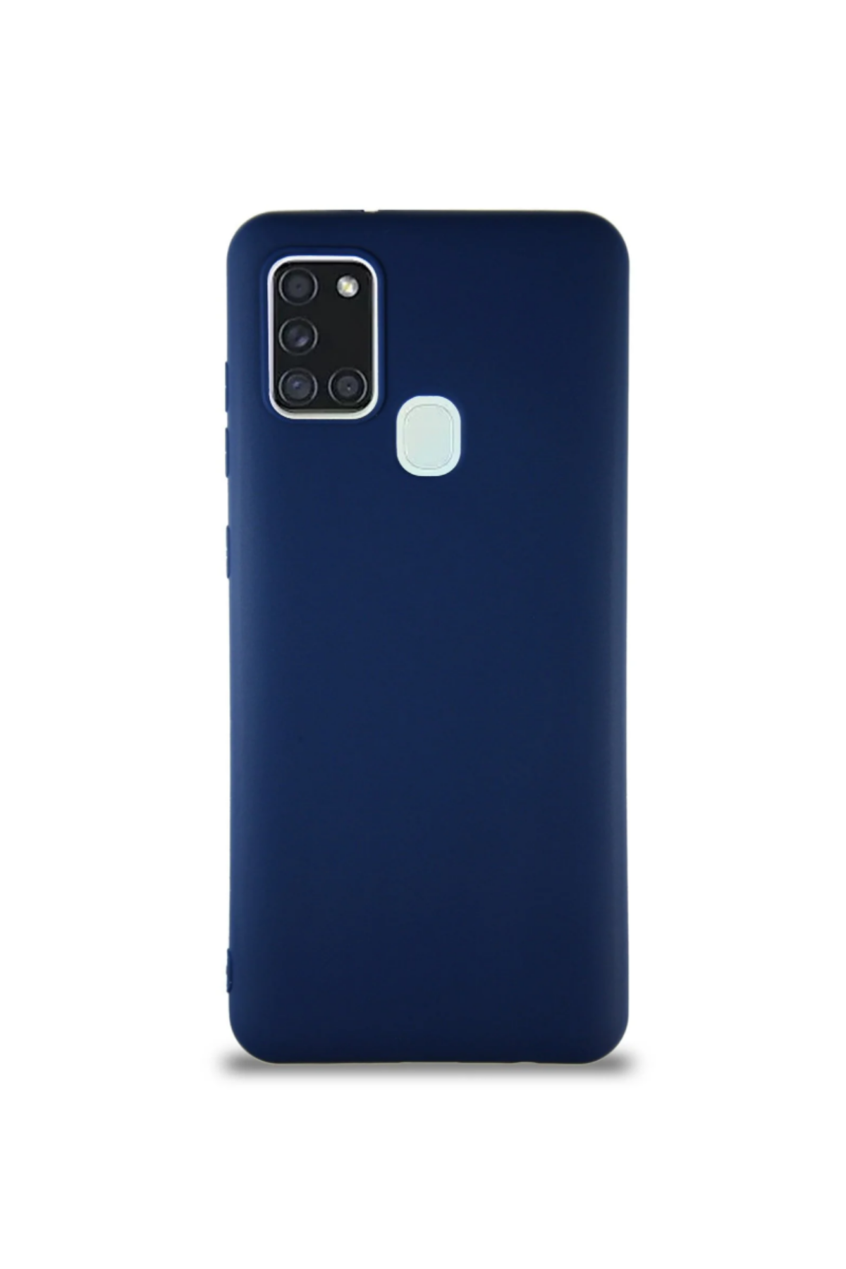Samsung Galaxy A21S Soft Premier Renkli Silikon Kapak - Lacivert