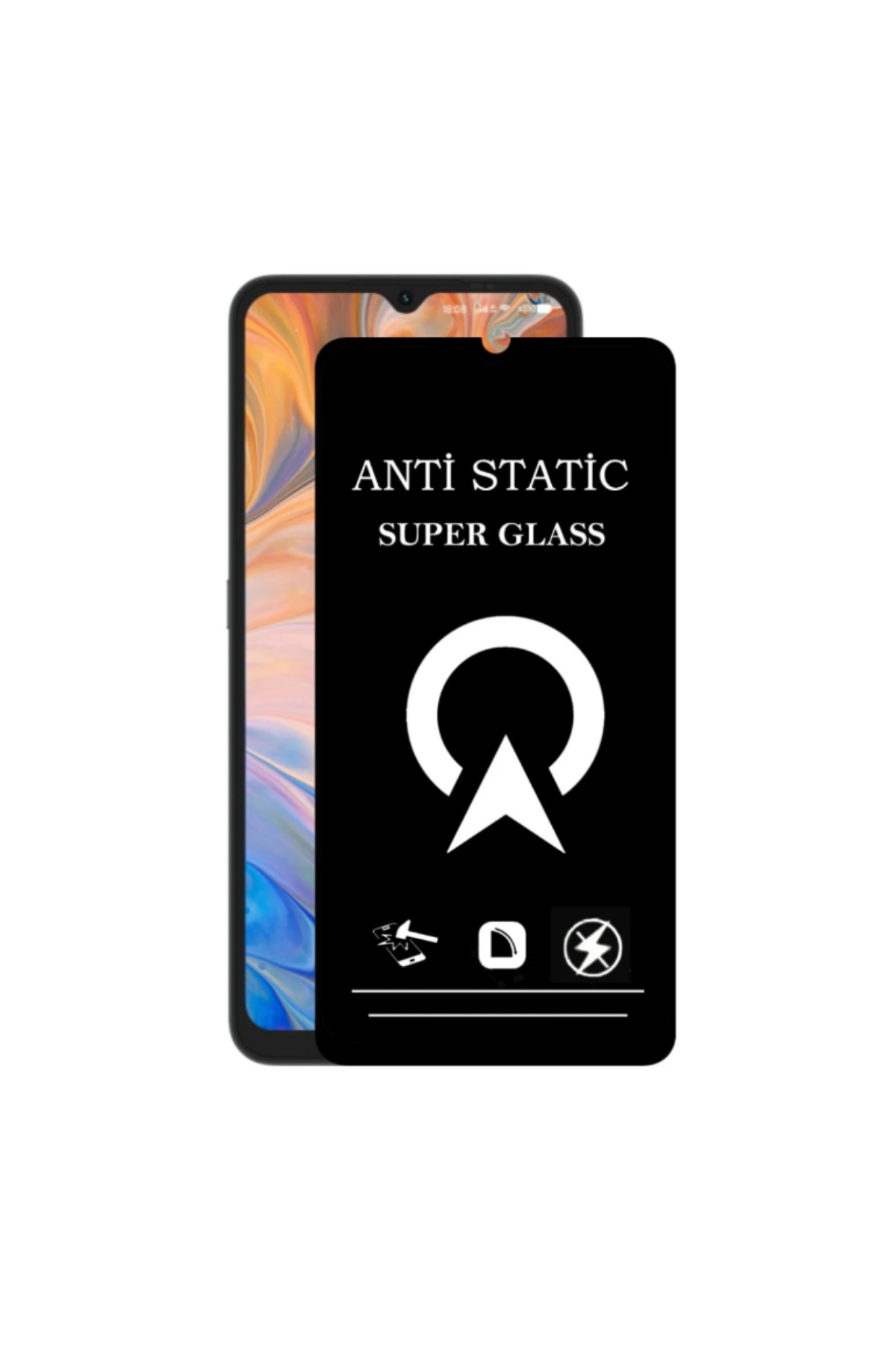 Reeder S19 Max Pro Tam Kaplayan Anti Statik Çizilmez Safir Ekran Koruyucu Cam