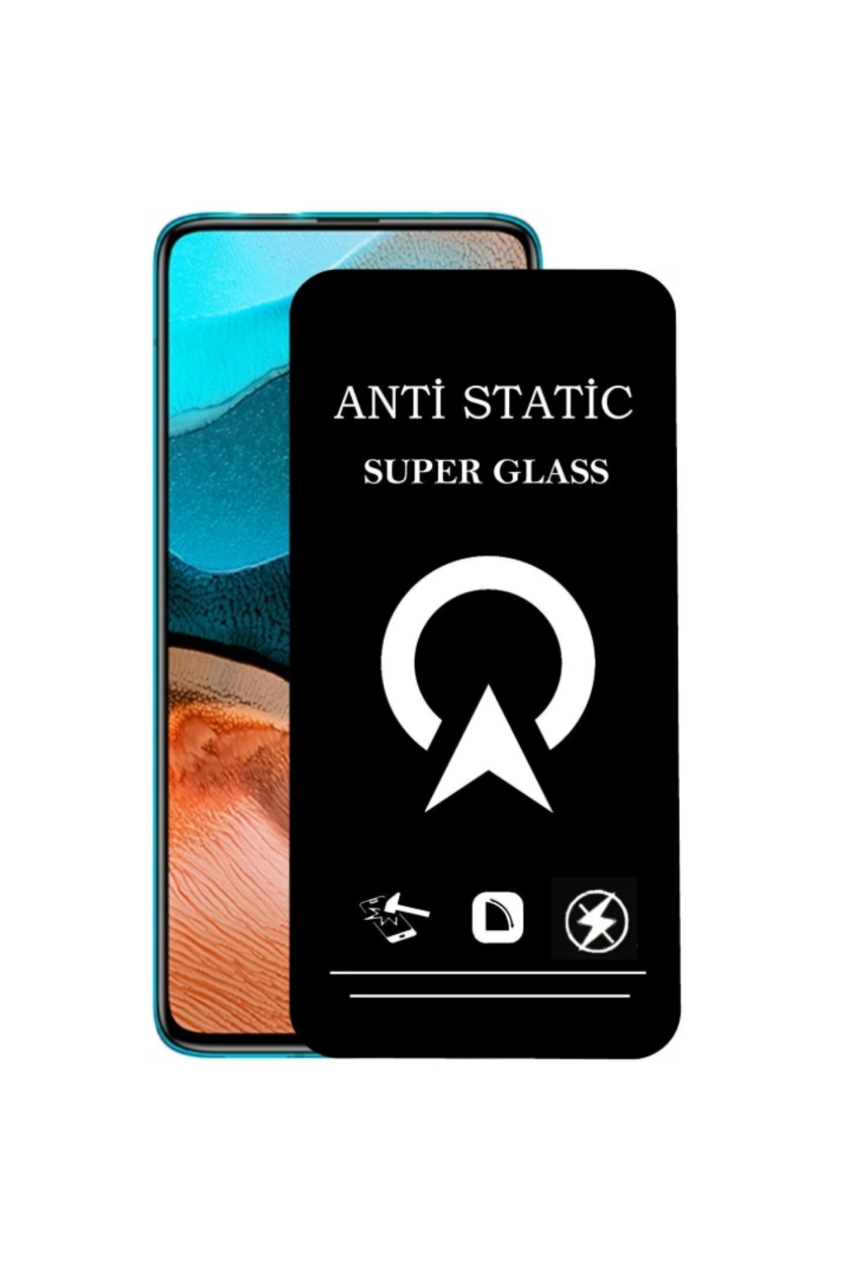 Xiaomi Redmi K30 Pro Tam Kaplayan Anti Statik Çizilmez Safir Ekran Koruyucu Cam