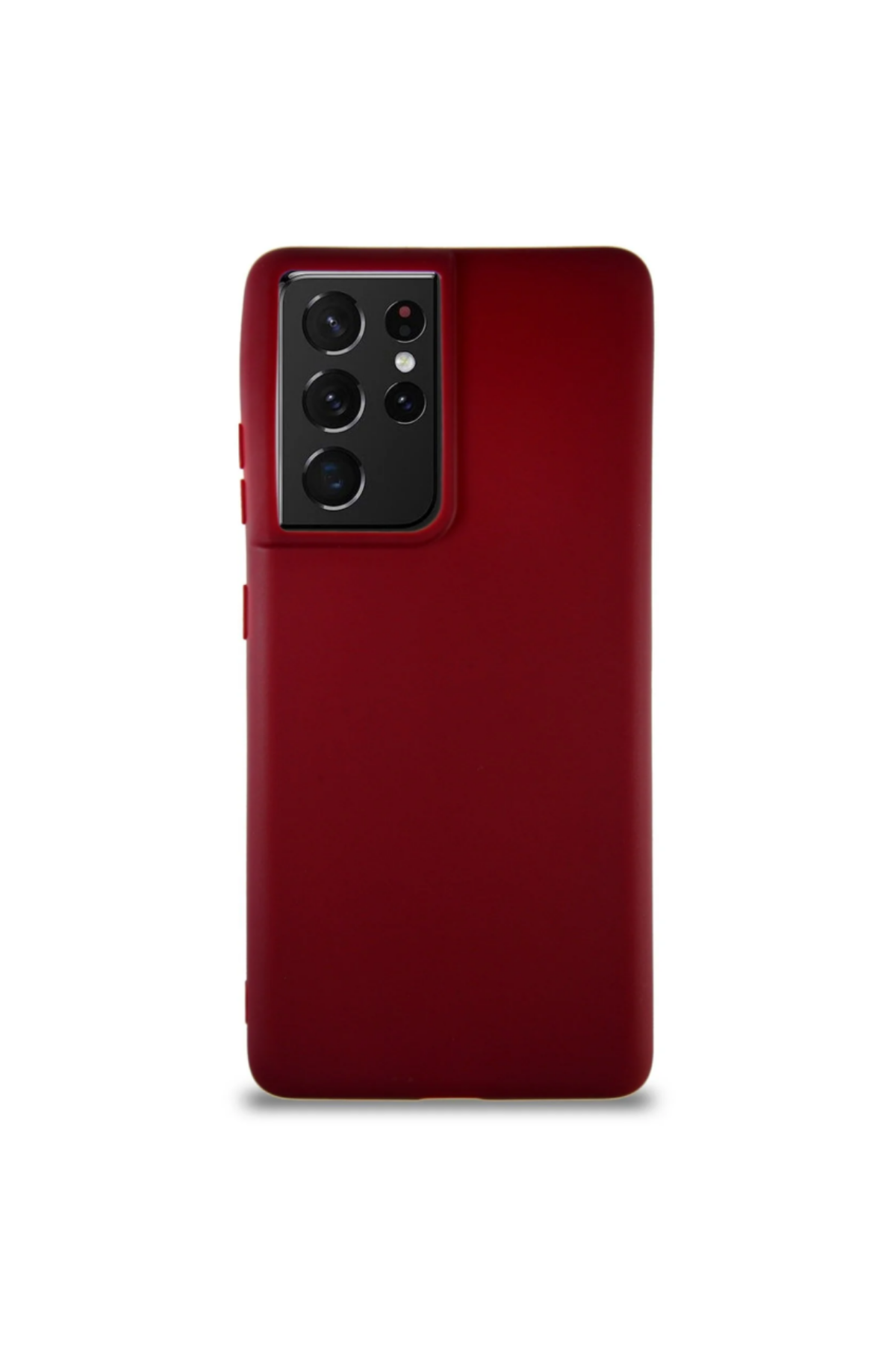 Samsung Galaxy S21 Ultra Soft Premier Renkli Silikon Kapak - Mürdüm