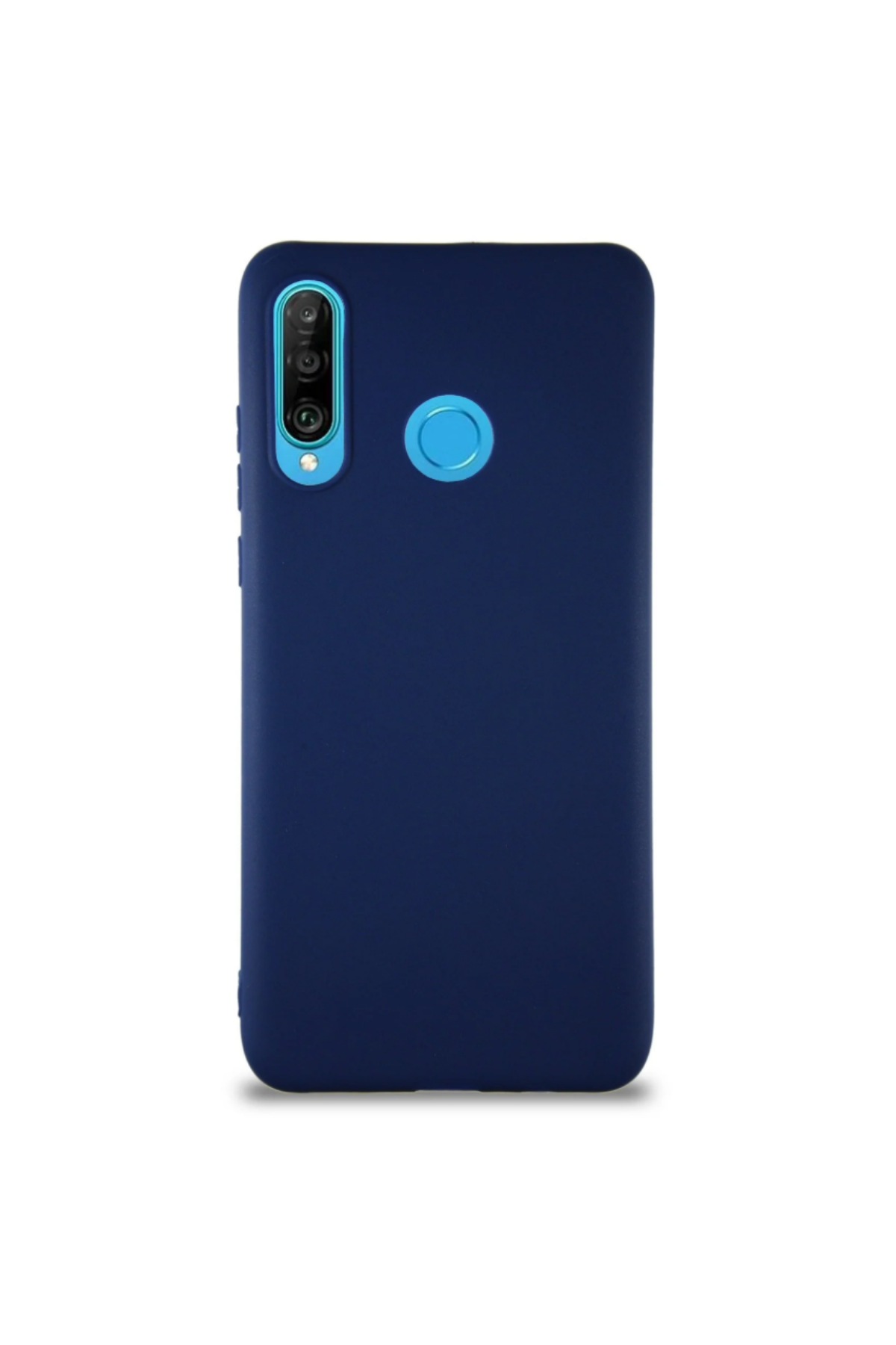 Huawei P30 Lite Soft Premier Renkli Silikon Kapak - Lacivert