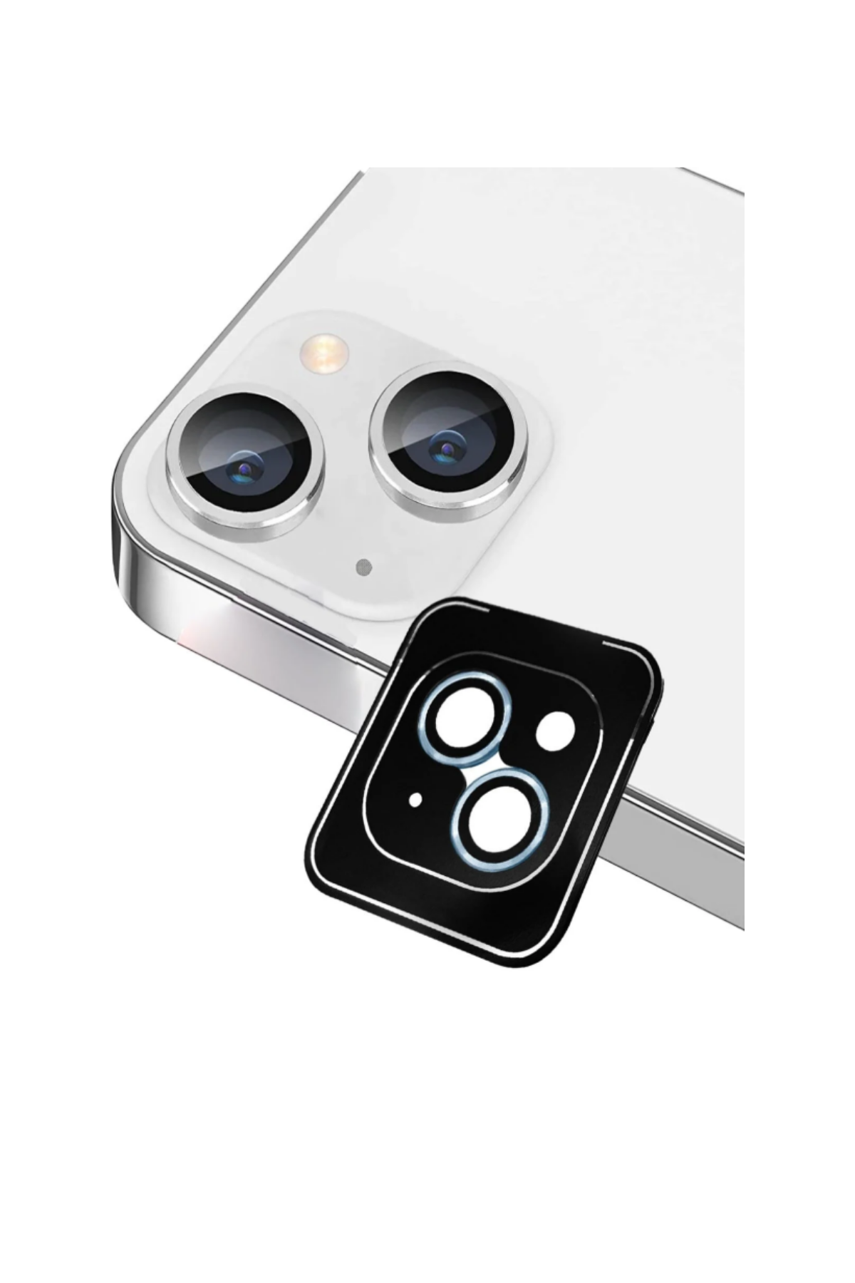 Apple iPhone 14 Plus Safir Temperli Cam Kamera Lens Koruyucu - Mavi