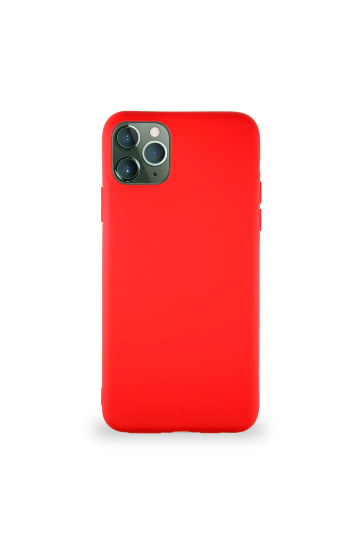 Apple iPhone 11 Pro Max Soft Premier Renkli Silikon Kapak - Kırmızı