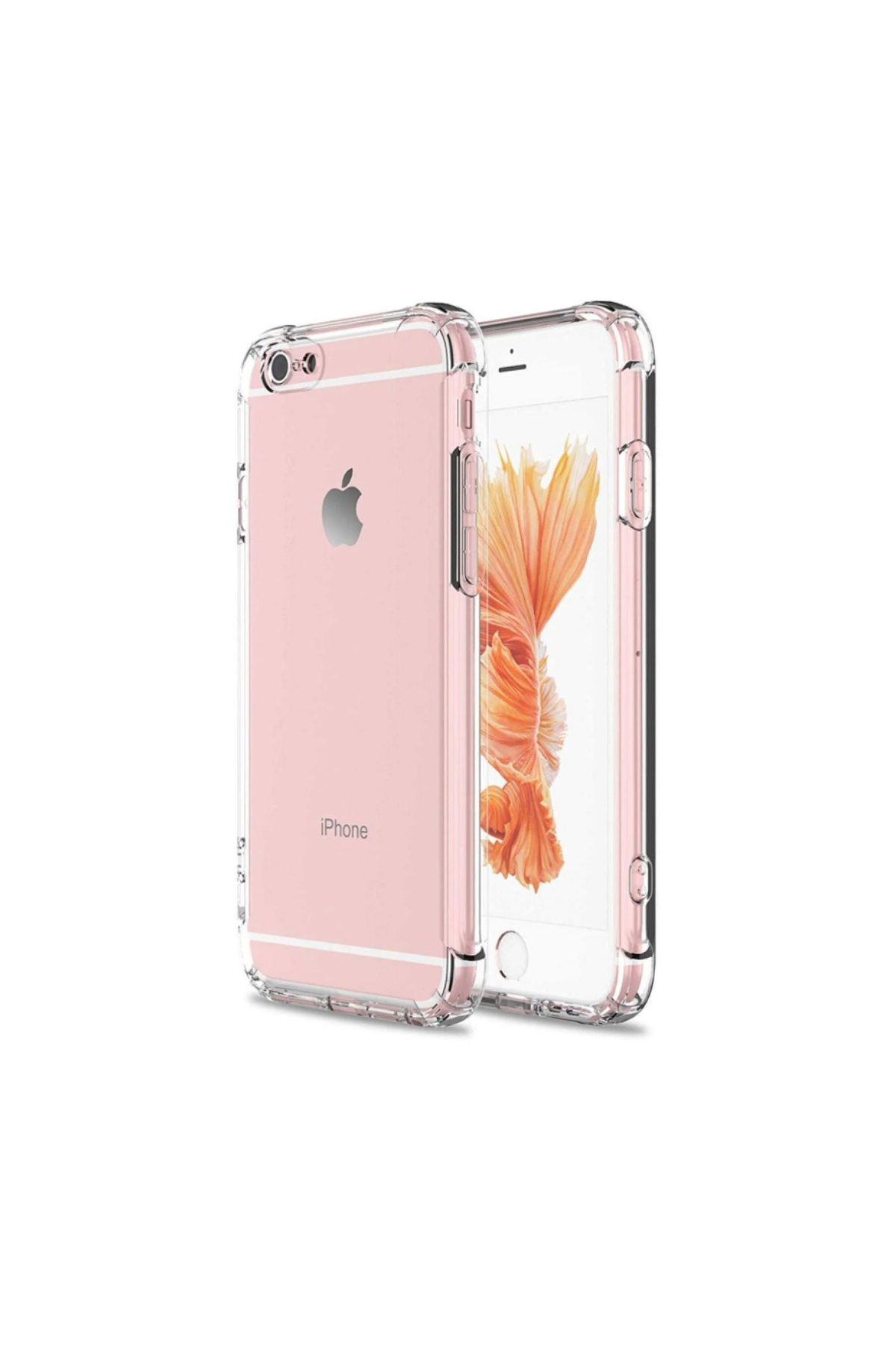 Apple iPhone 6 Plus Kapak Şeffaf Airbag Antishock Köşe Korumalı Silikon Kılıf