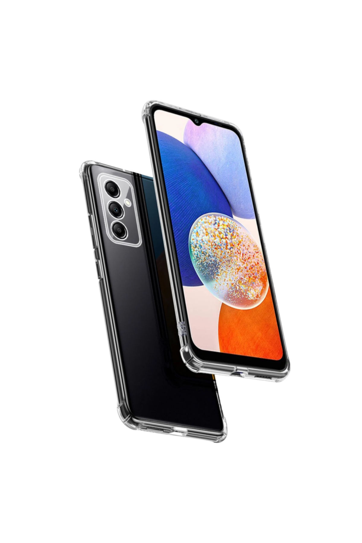 Samsung Galaxy A14 Kapak Kamera Korumalı Antishock Airbag Köşe Korumalı Silikon Şeffaf Kılıf