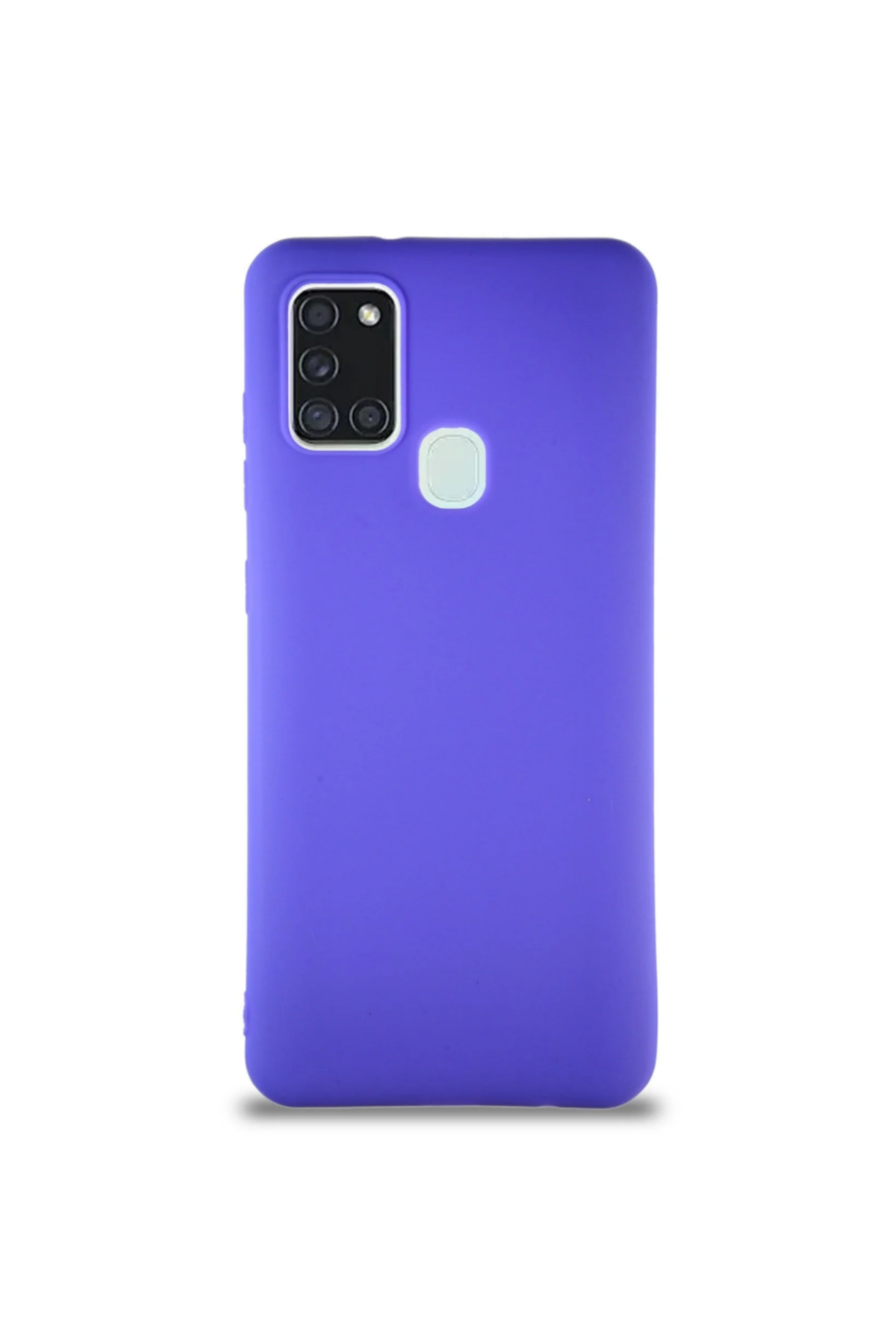 Samsung Galaxy A21S Soft Premier Renkli Silikon Kapak - Mor