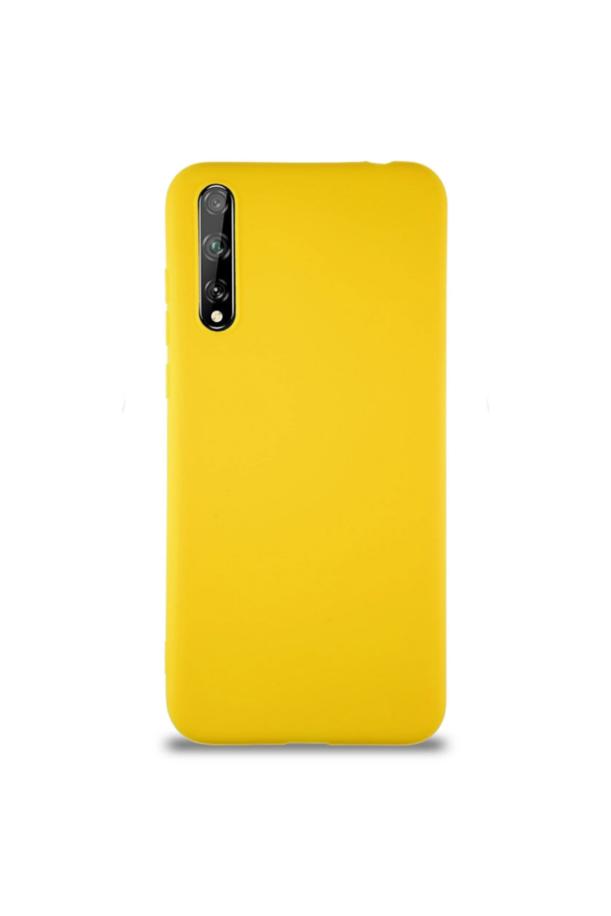 Huawei P Smart S Soft Premier Renkli Silikon Kapak - Sarı