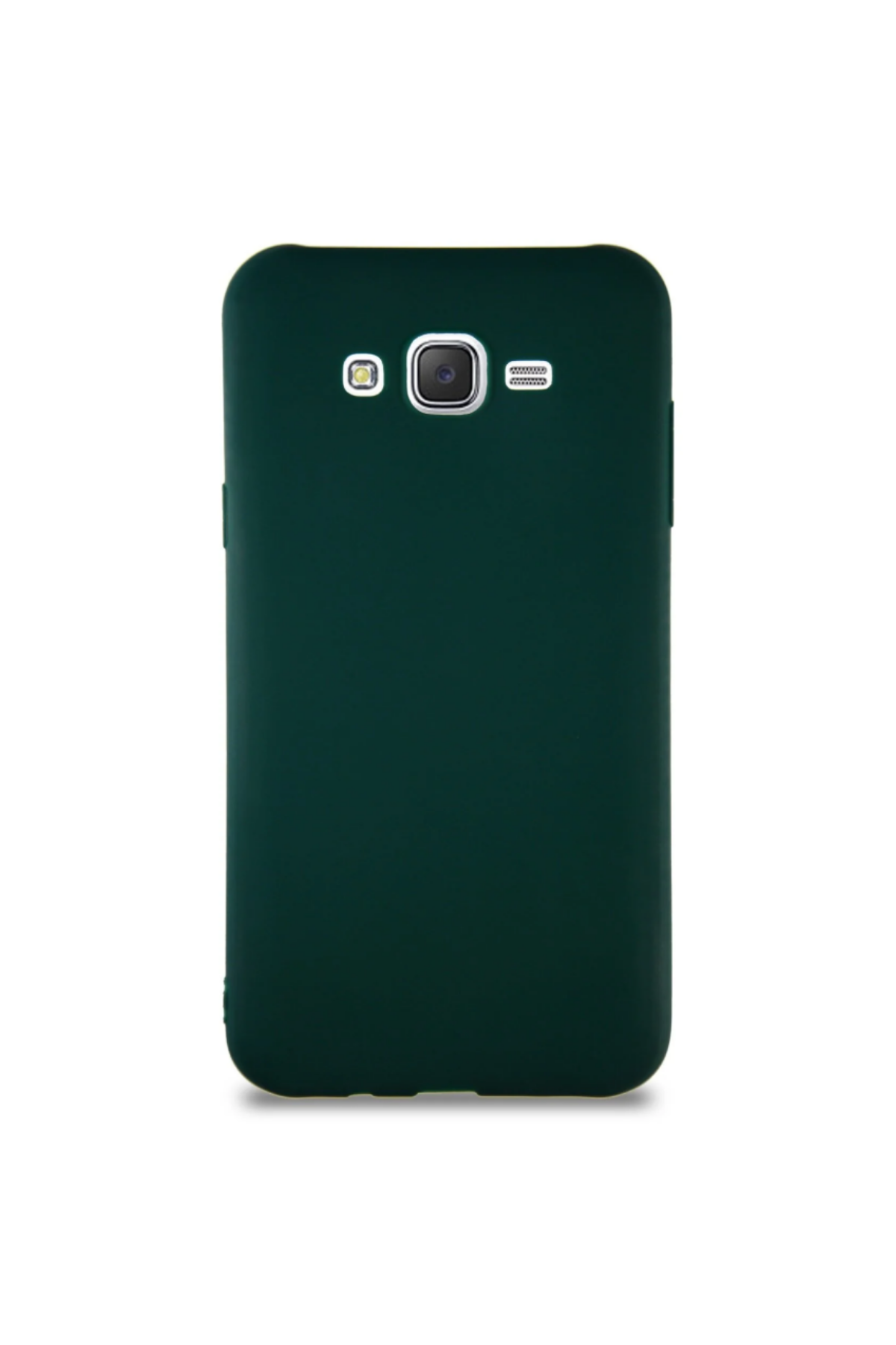 Samsung Galaxy J7 Soft Premier Renkli Silikon Kapak - Yeşil