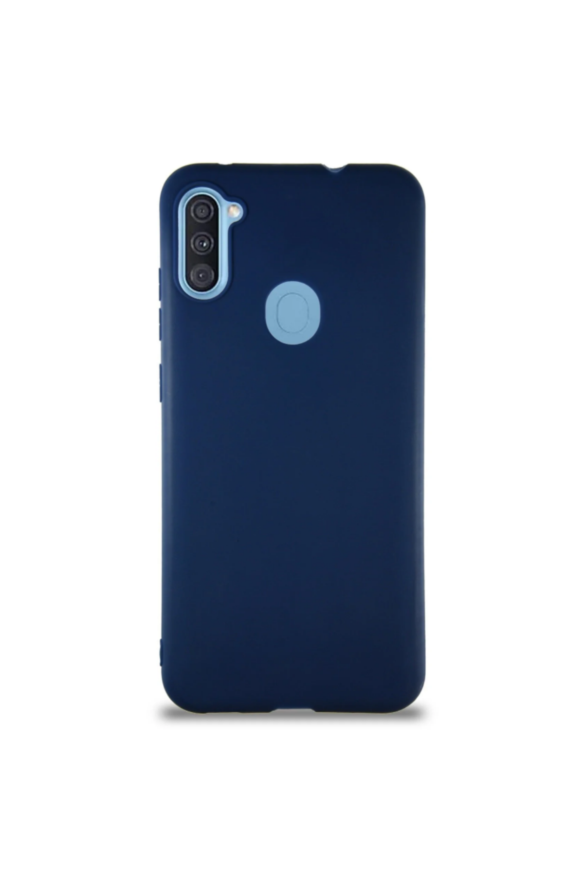 Samsung Galaxy M11 Soft Premier Renkli Silikon Kapak - Lacivert