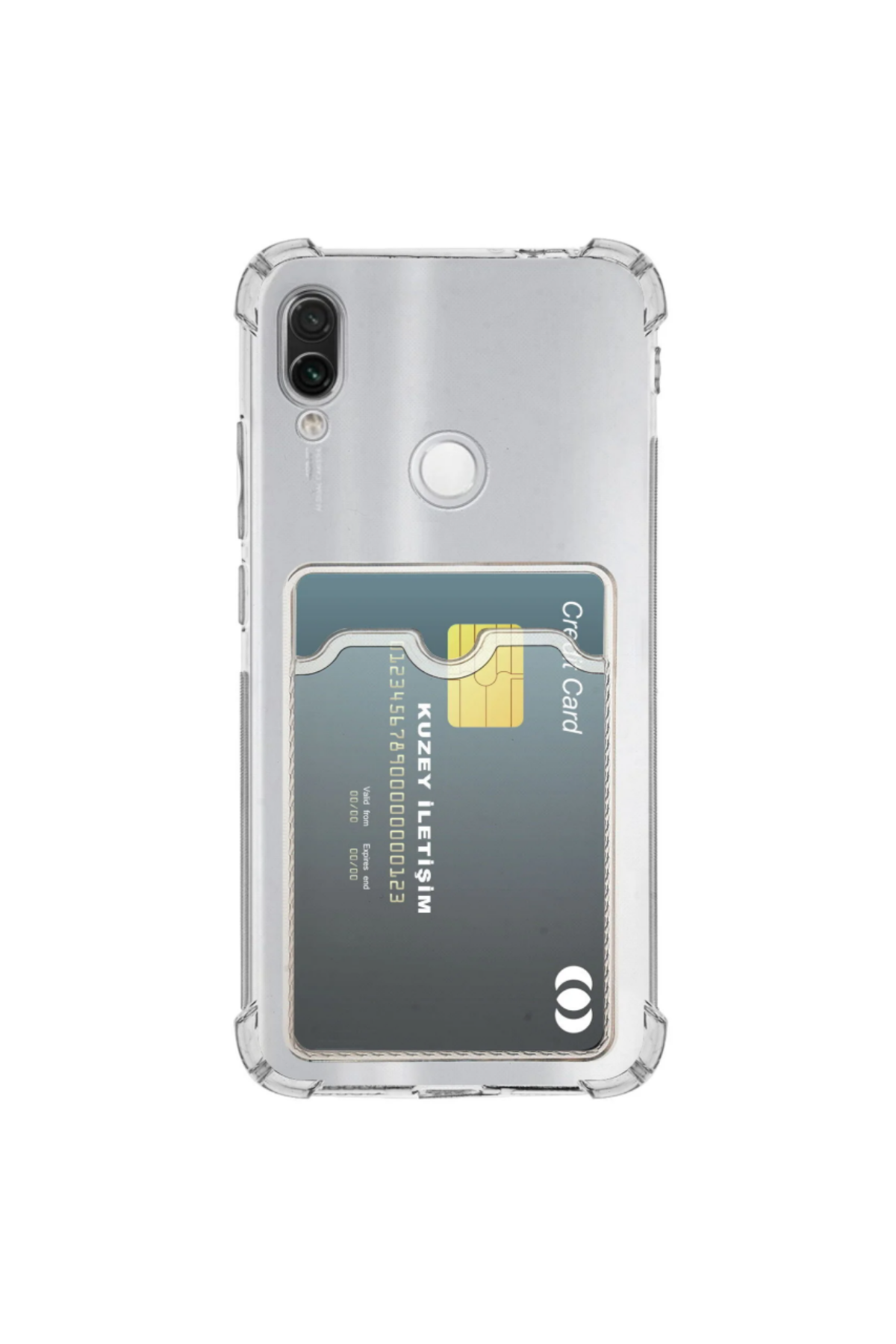 Xiaomi Redmi Note 7 Uyumlu Kapak Kamera Korumalı Kartlıklı Darbe Emici Özellikli