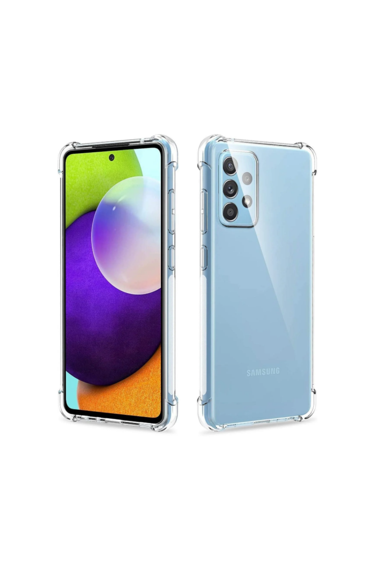 Samsung Galaxy A52 Kapak Şeffaf Airbag Antishock Köşe Korumalı Silikon Kılıf