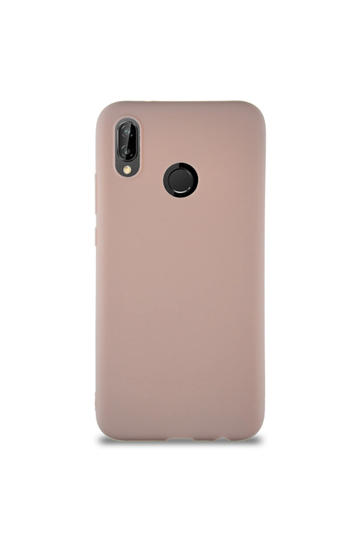 Huawei P20 Lite Soft Premier Renkli Silikon Kapak - Pudra