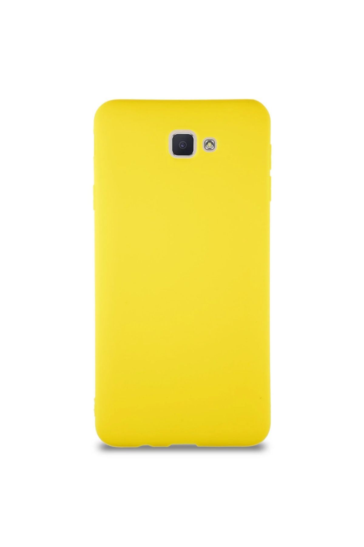 Samsung Galaxy J7 Prime Soft Premier Renkli Silikon Kapak - Sarı
