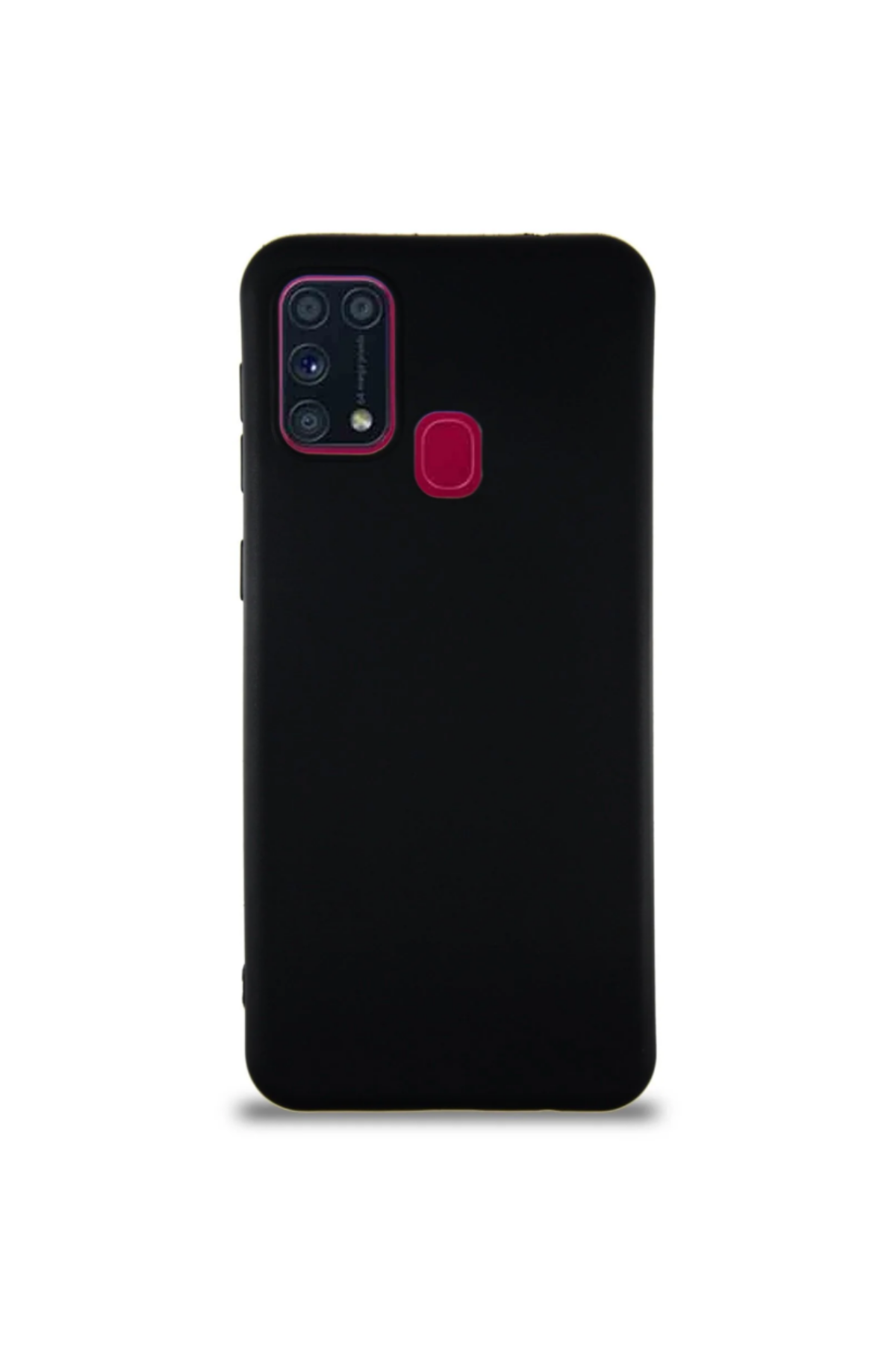 Samsung Galaxy M31 Soft Premier Renkli Silikon Kapak - Siyah