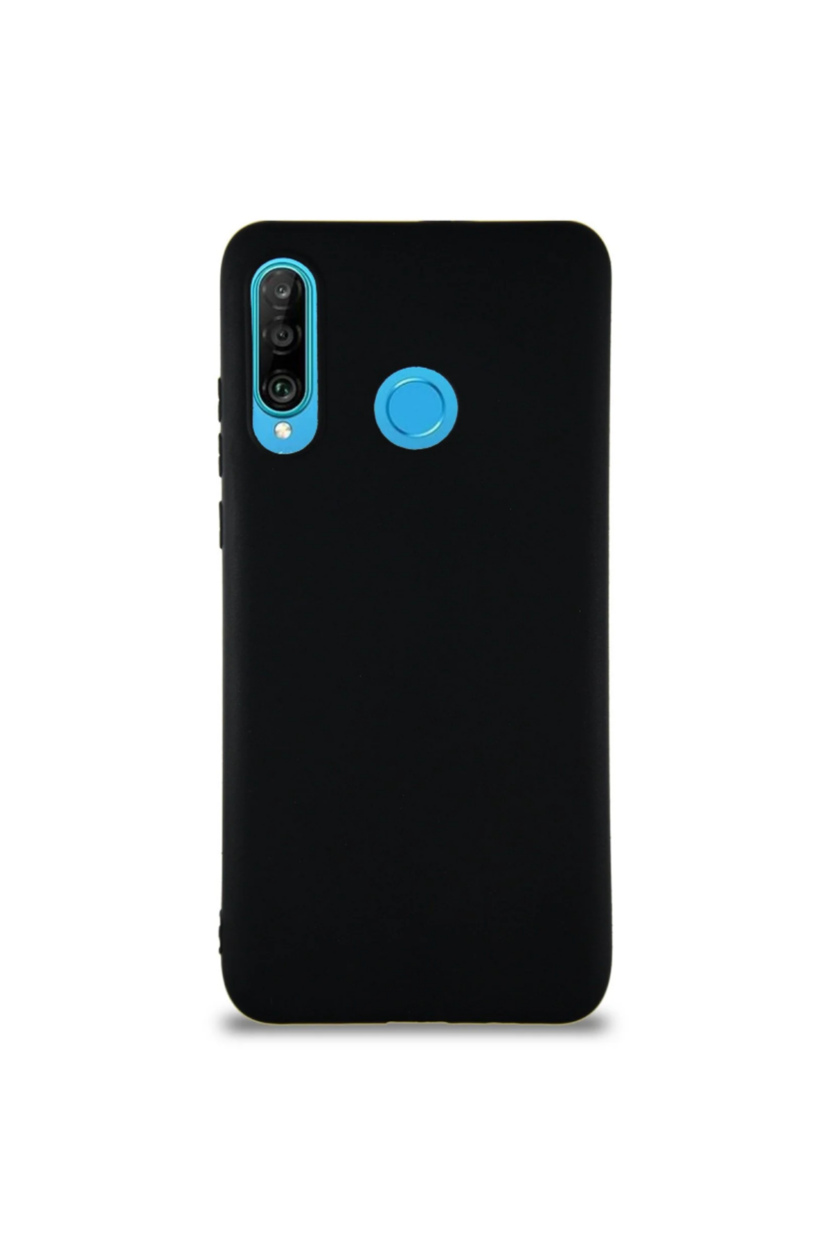 Huawei P30 Lite Soft Premier Renkli Silikon Kapak - Siyah