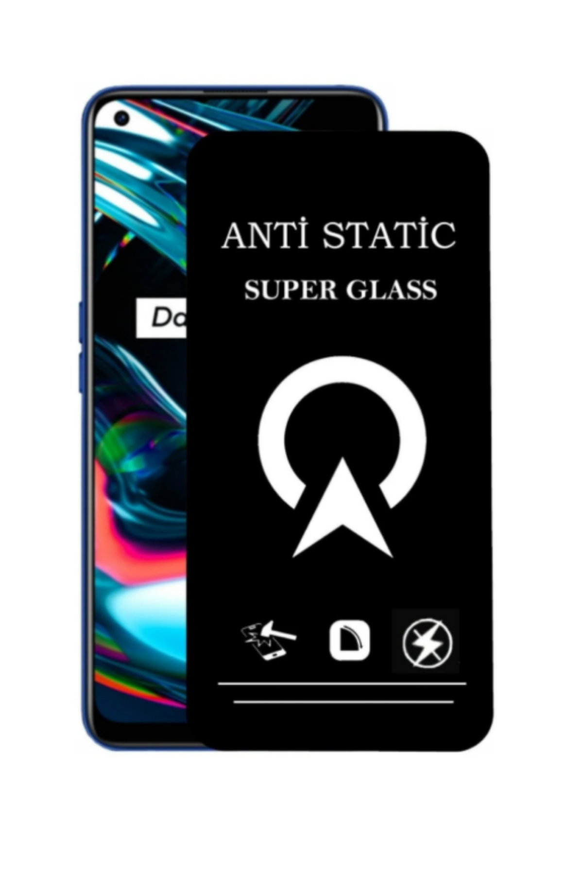 Realme 7 Pro Tam Kaplayan Anti Statik Çizilmez Safir Ekran Koruyucu Cam